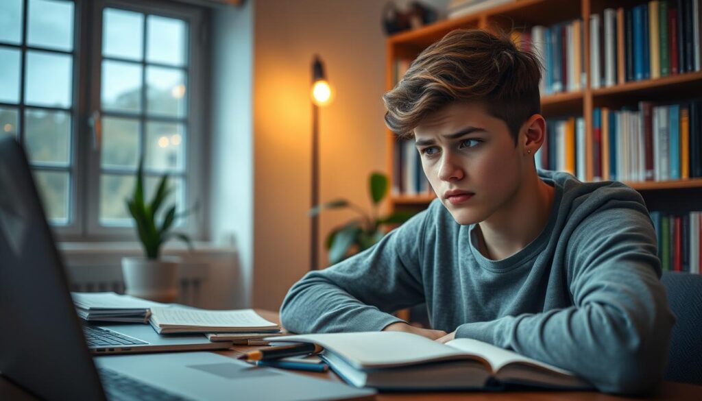 Joven observa ausencias y cambios de comportamiento en sus actividades Joven observa ausencias y cambios de comportamiento en sus actividades